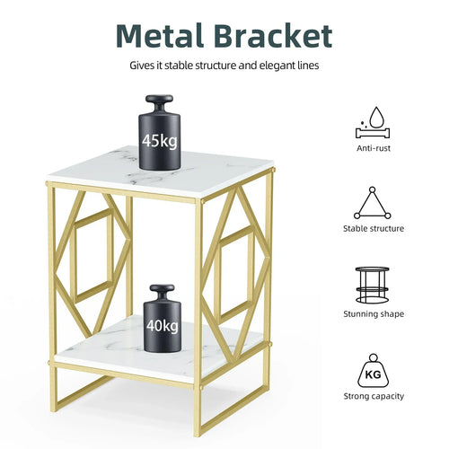 Luxuriöser Marmor Beistelltisch